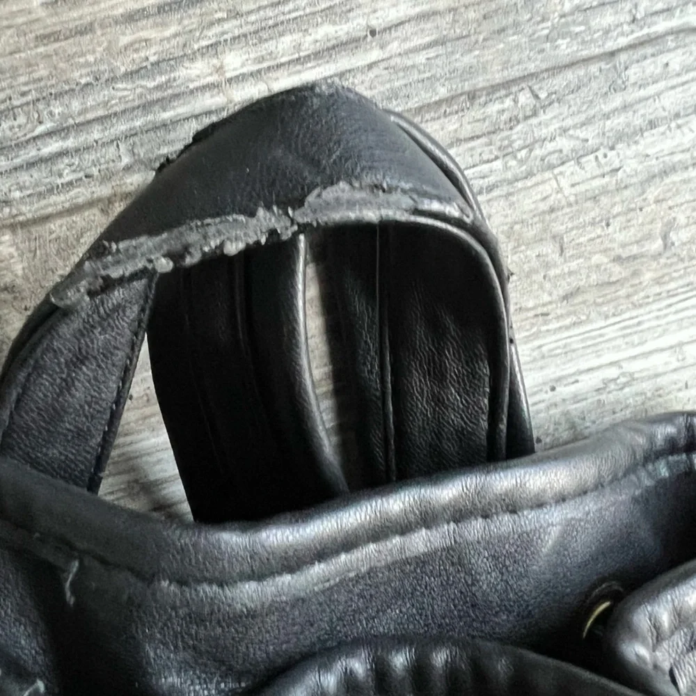 Faux Leather Backpack